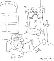 Narnia:  Bedtime Hugs Lineart