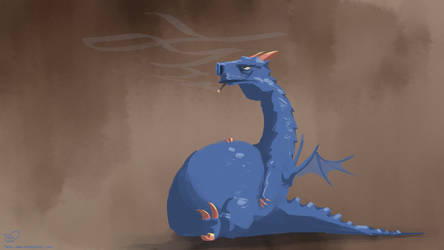 Fat Blue Dragon