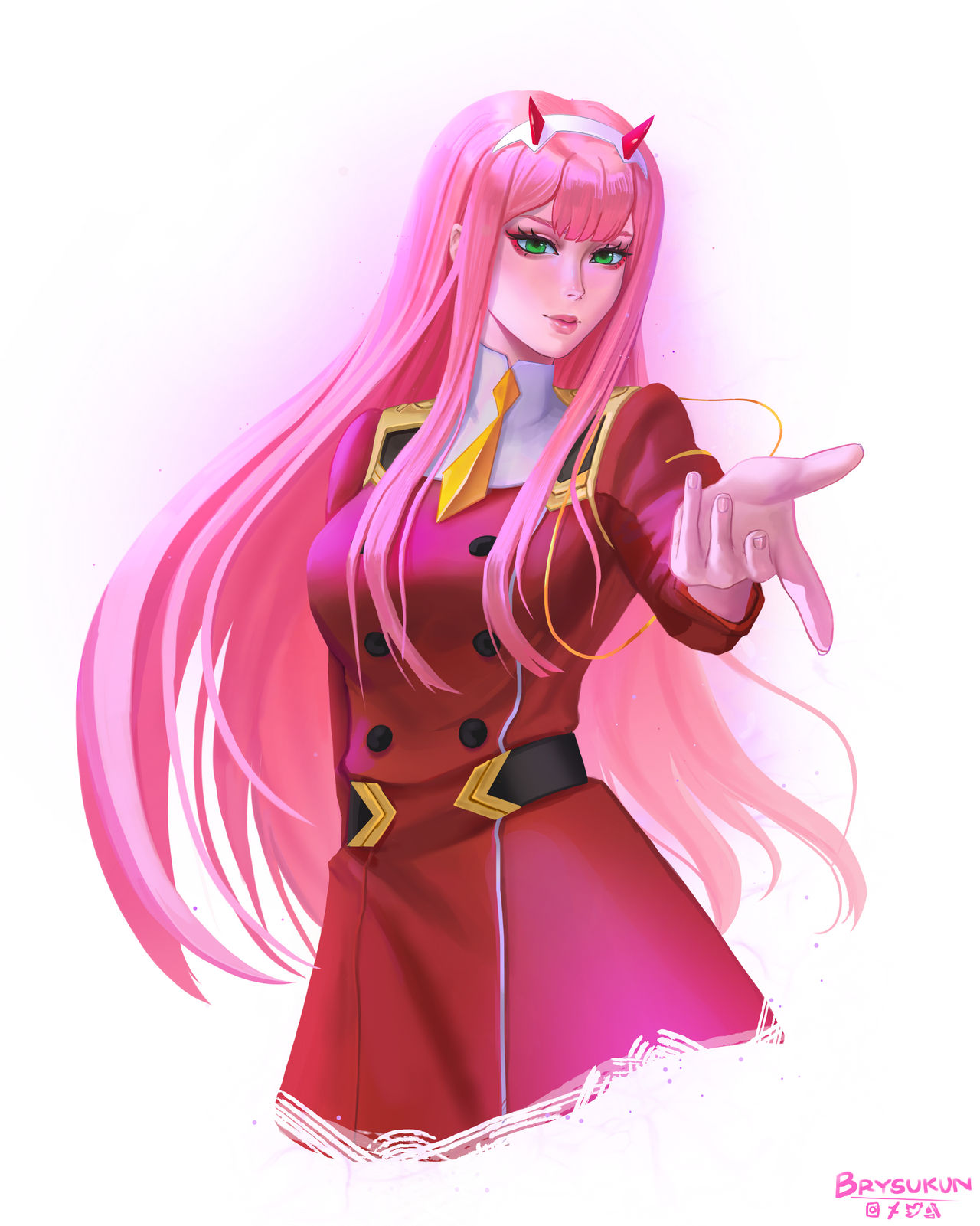 Zero Two Fanart By Brysukun On DeviantArt zero-two-fanart-by-brysukun-on-deviantart