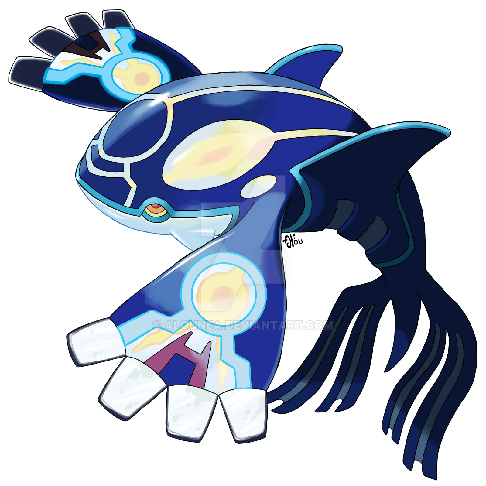 Primal Kyogre by AlouNea on DeviantArt
