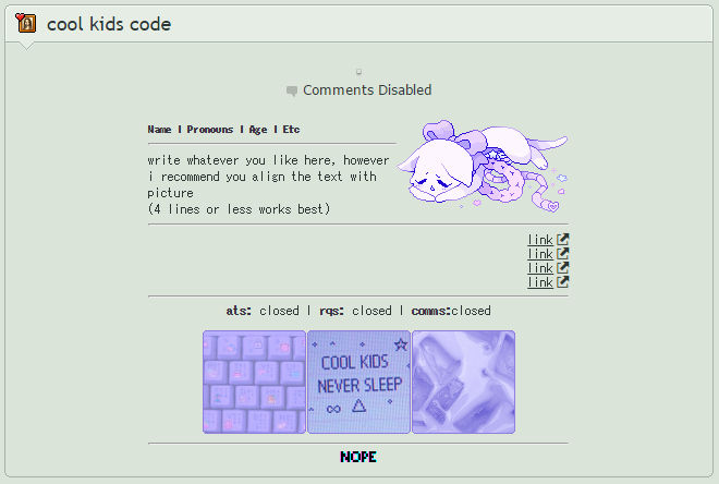 F2U: Cool Kids Code by pastelcavity on DeviantArt