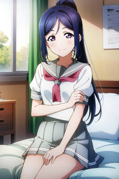 Kanan on bed