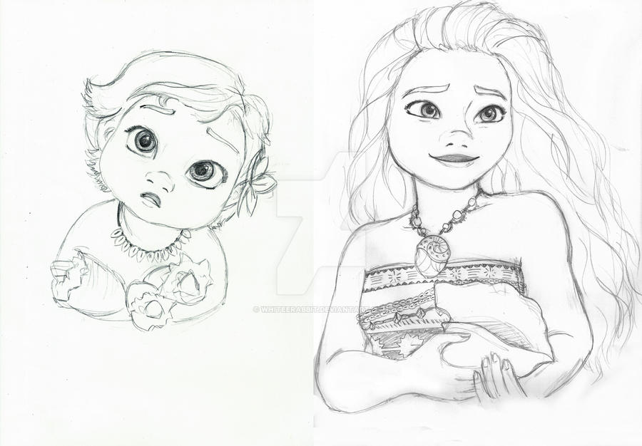 Moana Baby And Young Girl By Whiteerabbit On Deviantart Moana Baby And Young Girl By Whiteerabbit On Deviantart