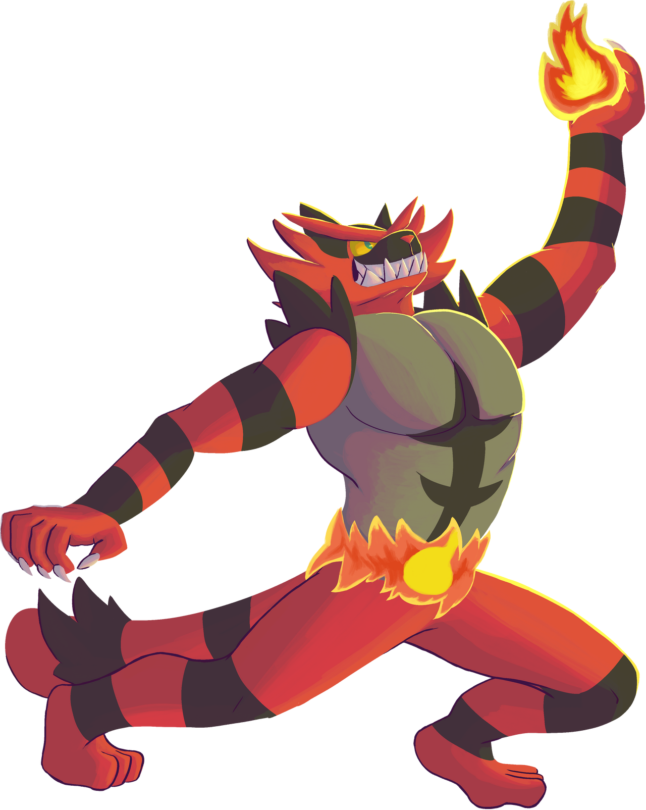 Chibi Incinaroar Incineroar by DoctorNuclear on DeviantArt