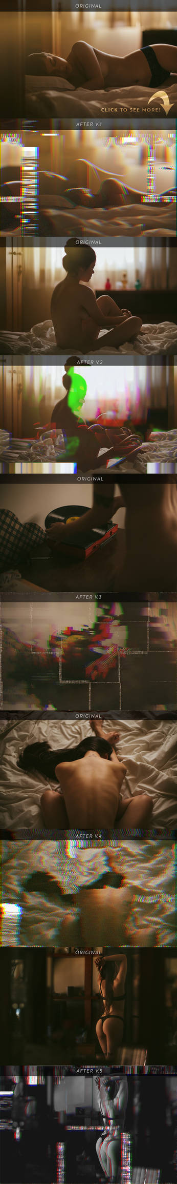 Corrupted VHS 3D Photoshop Action