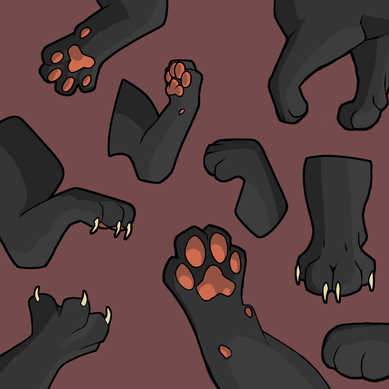 Paws by dimepaw on DeviantArt