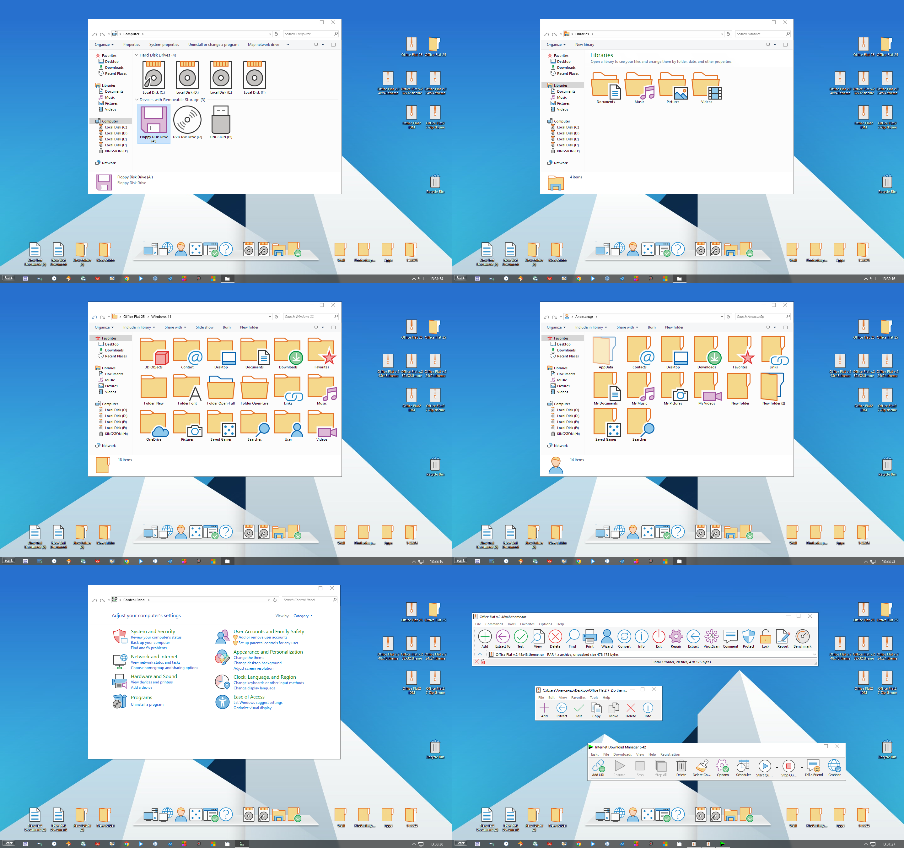 Office Flat 25 Iconpack Installer