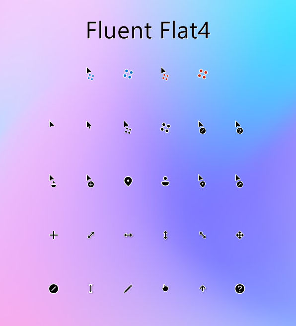 Fluent Flat4 Cursors by alexgal23 on DeviantArt