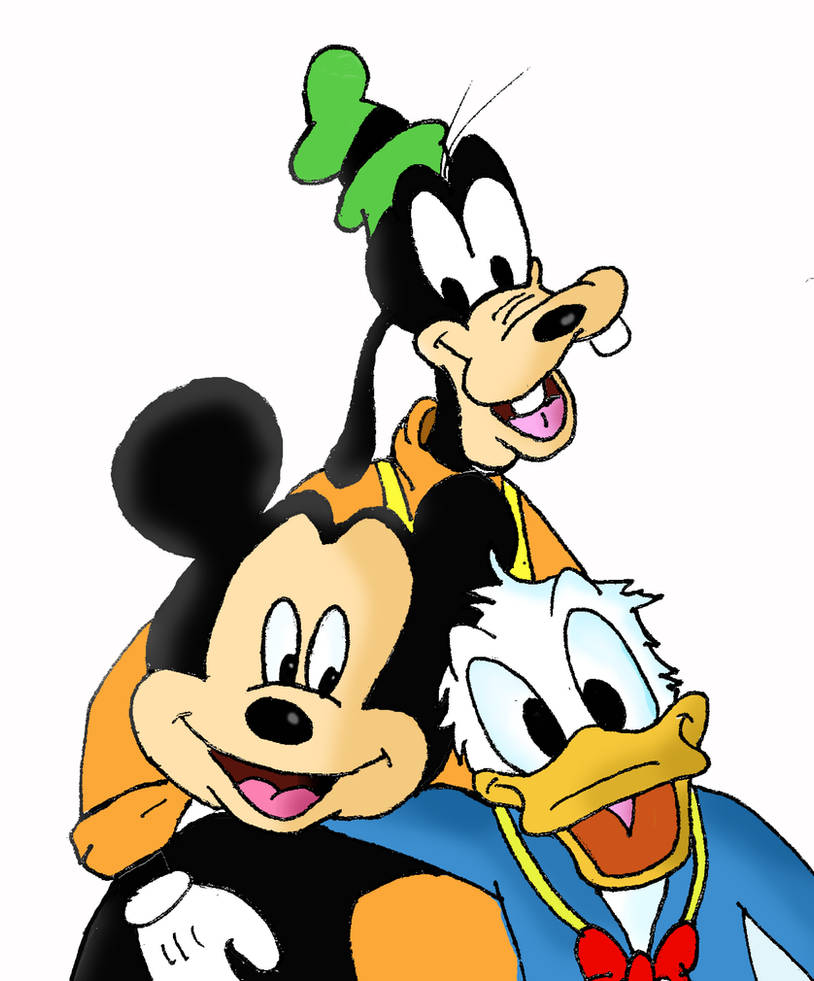 Goofy And Friends Mickey Donald and Goofy by FluffySora on DeviantArt