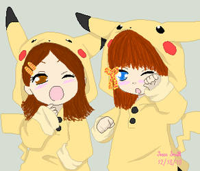 Best Friends Pikachu Style