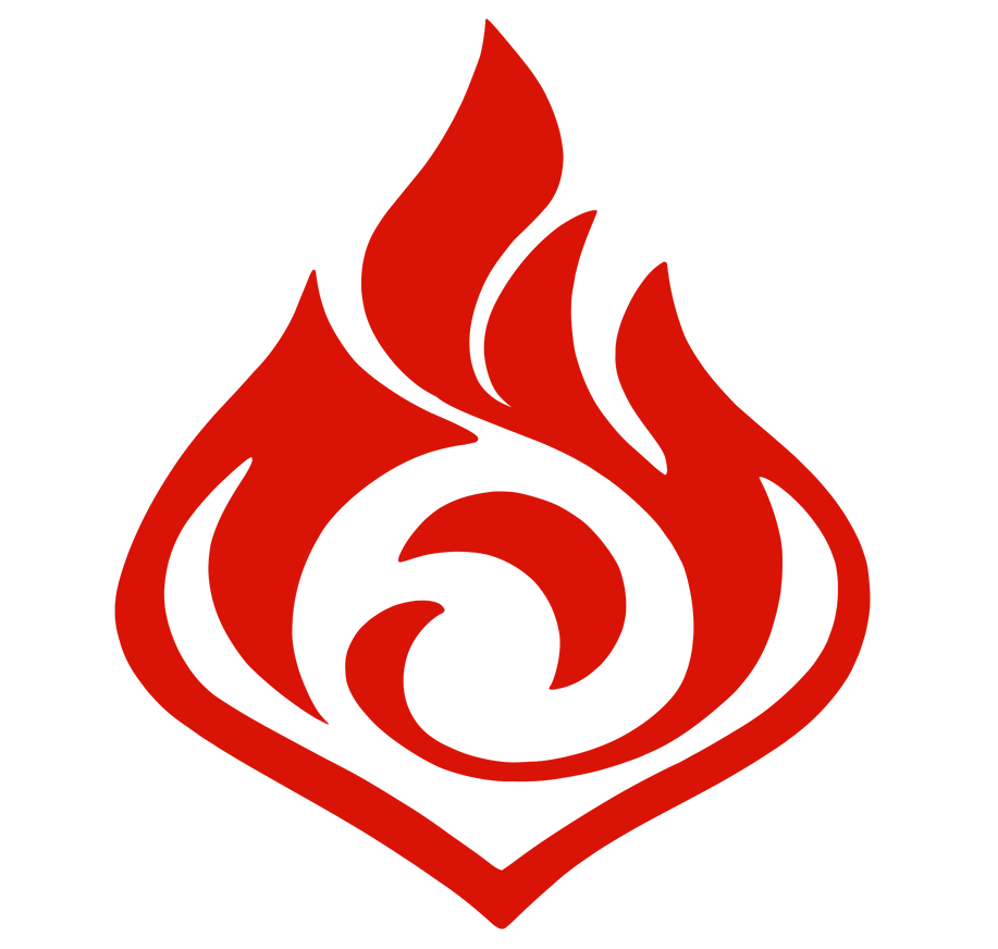 Pyro red logo Genshin by KAKOMI740 on DeviantArt