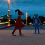 Gillian and Fire Horn arguing