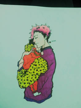 Pastel Goth Cheeta Print Dad Kuroo?