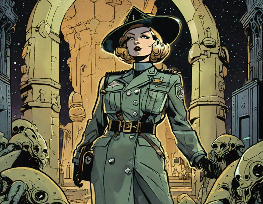 Comic cover for pulp sci fi 1