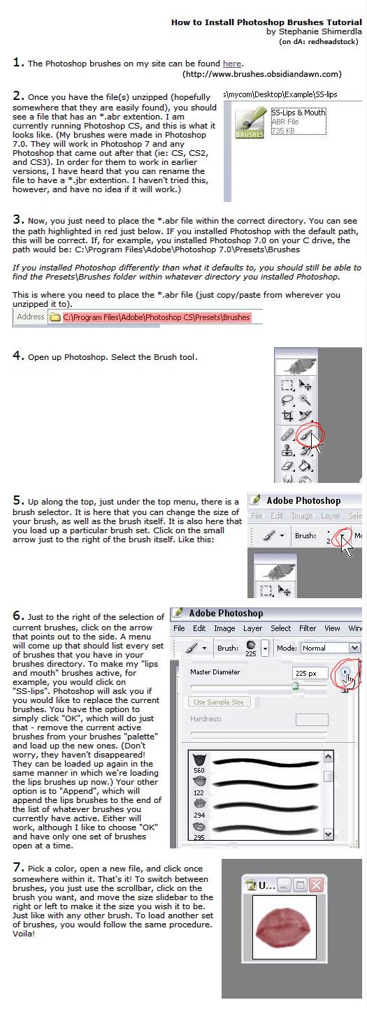 Installing and Using Brushes