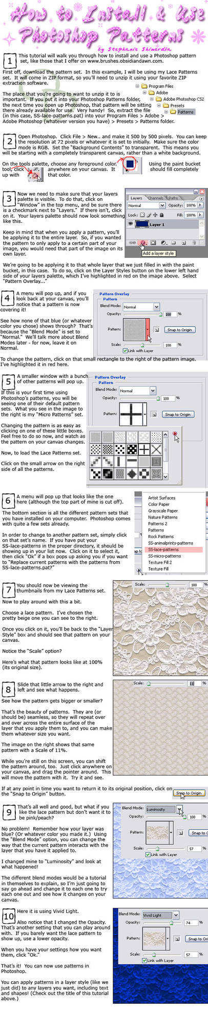 Installing + Using PS Patterns