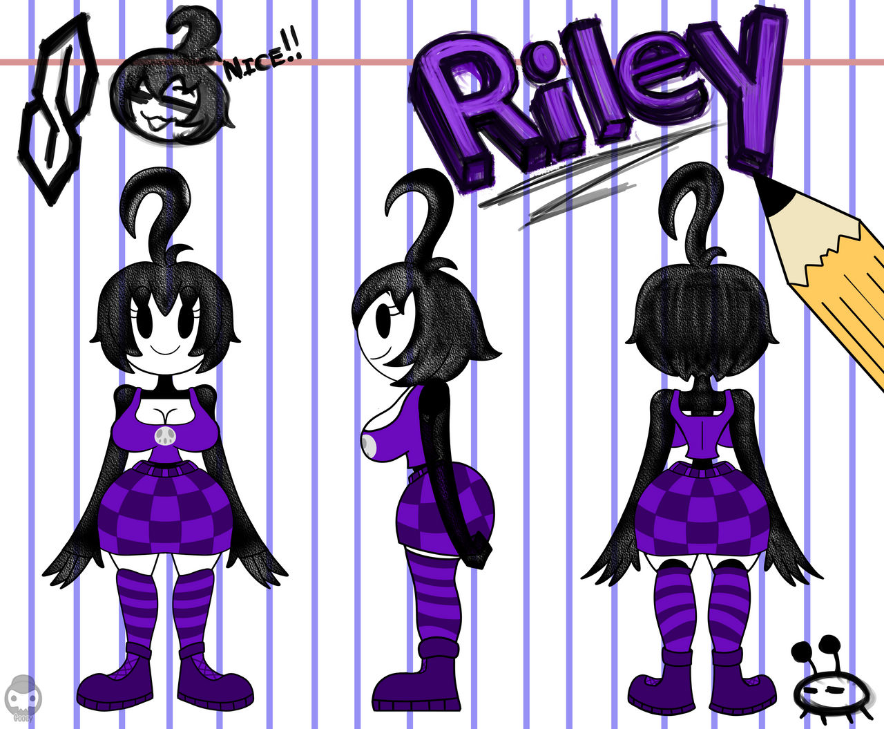 Riley Ref Current by GooeySkeletonMinion on DeviantArt