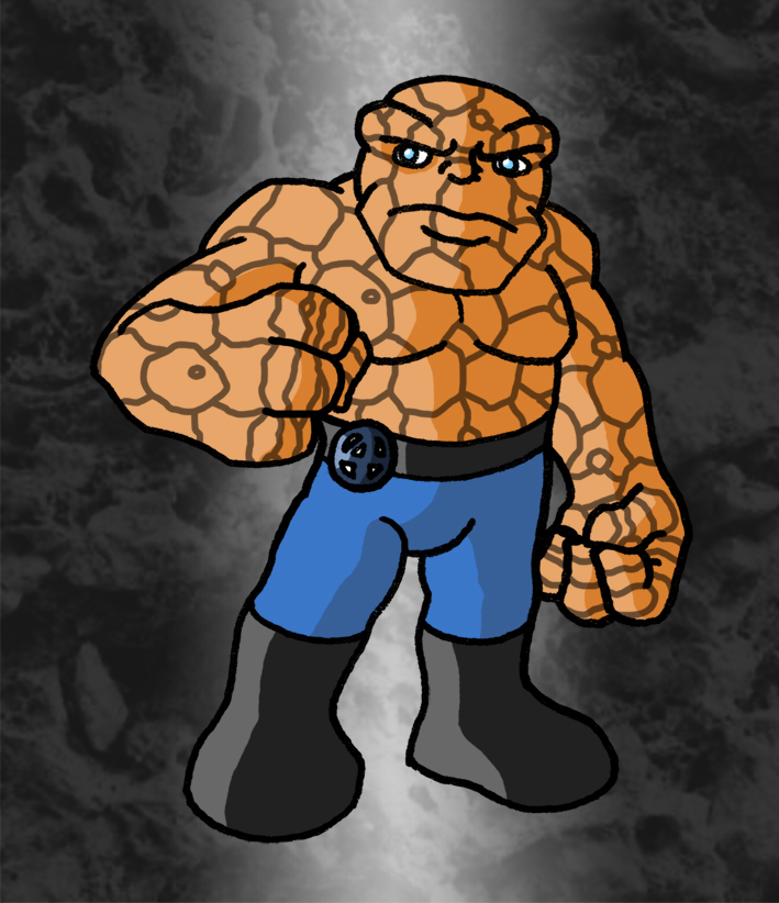 Thing Mini Marvels Mini Marvels - Thing by ZappaZee on DeviantArt