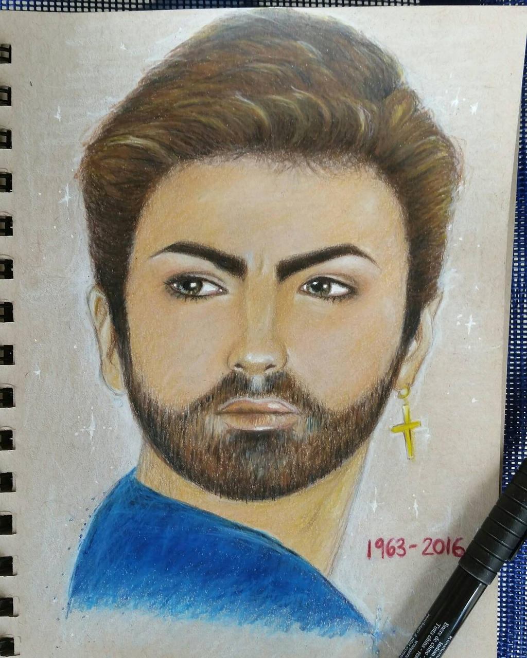 george michael sketch art by rtmart on DeviantArt