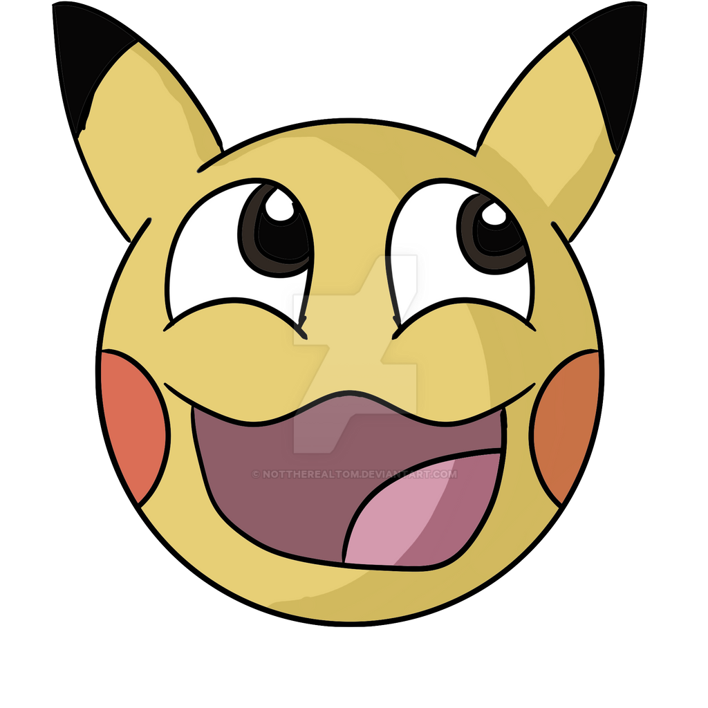 Pikachu Awesome/Epic Face by nottherealtom on DeviantArt