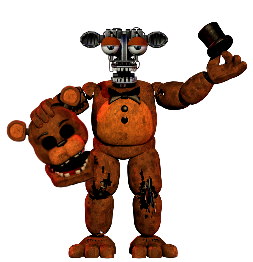 Withered Freddy head now dirty #slenderminecart #witheredfreddy