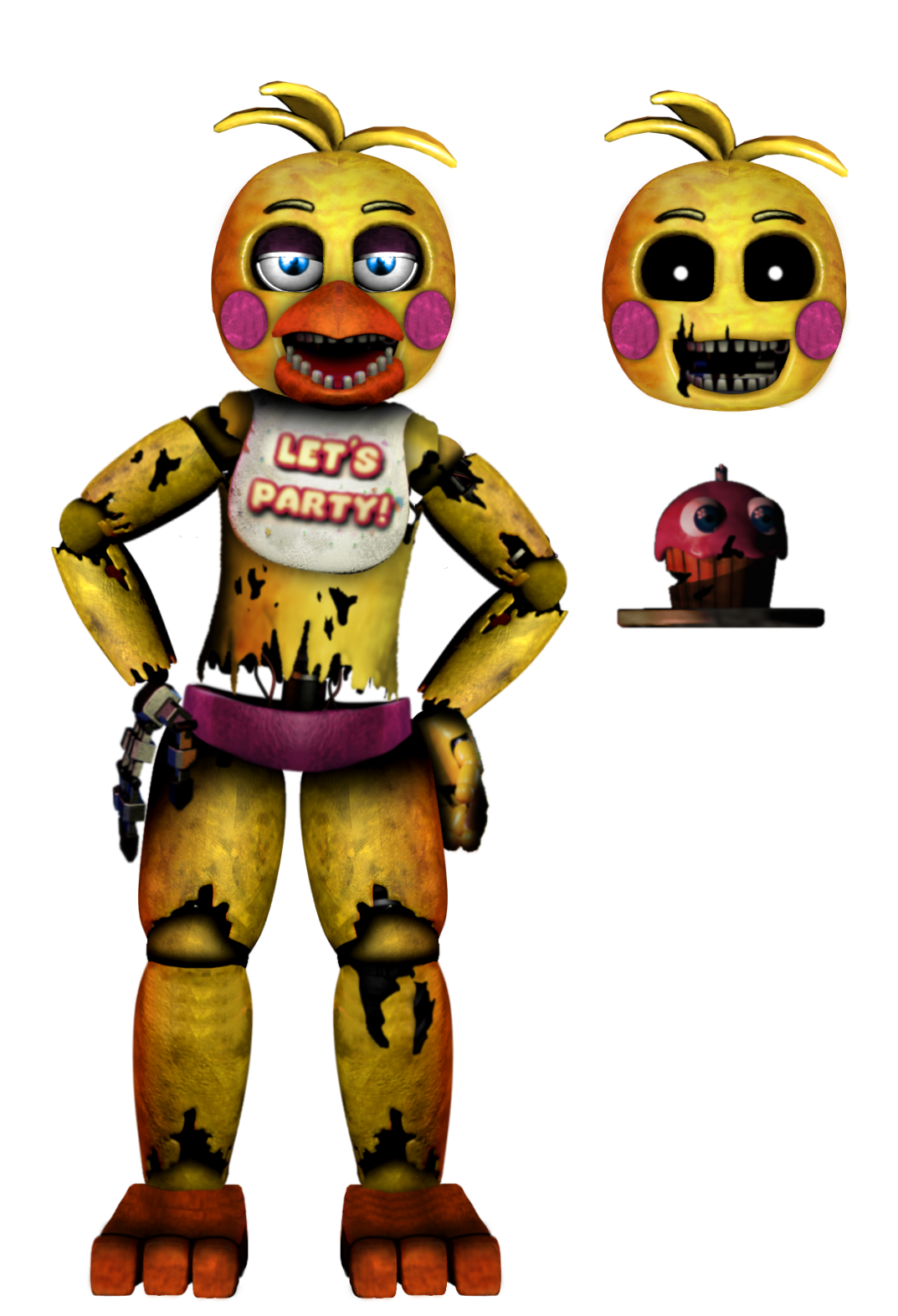 Requests are OPEN 🖤🎃🖤 — Withered Chica is Toy Chica's stand. IF FNAF2