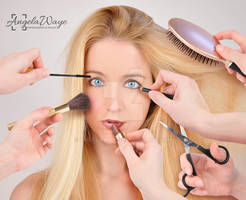 Makeup Woman getting Makeover
