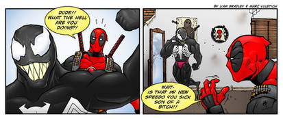 Deadpool and Venom Comic