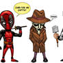 Chibi Deadpool and Friends