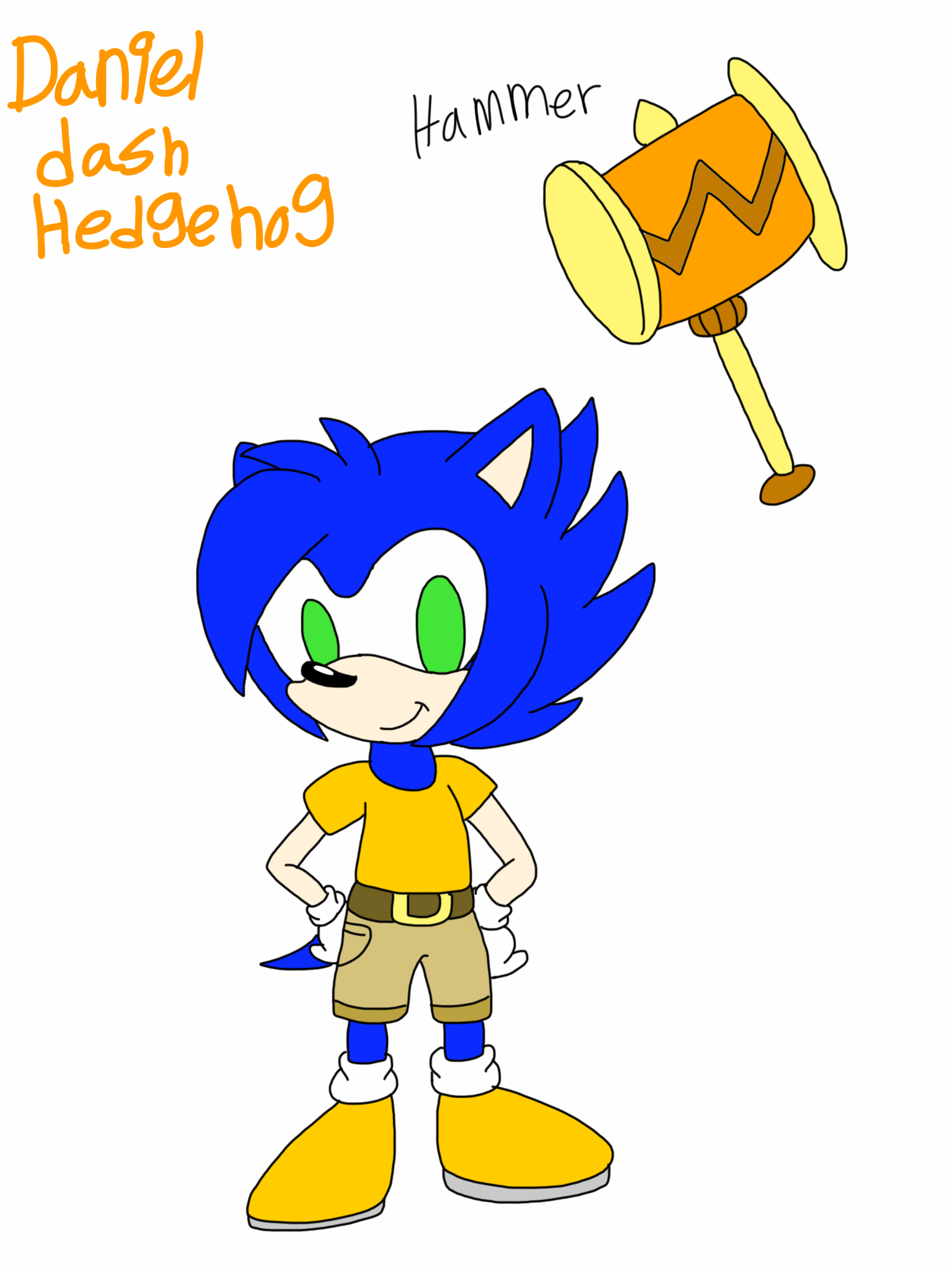 Sonic next gen 1 oc: Daniel dash hedgehog 