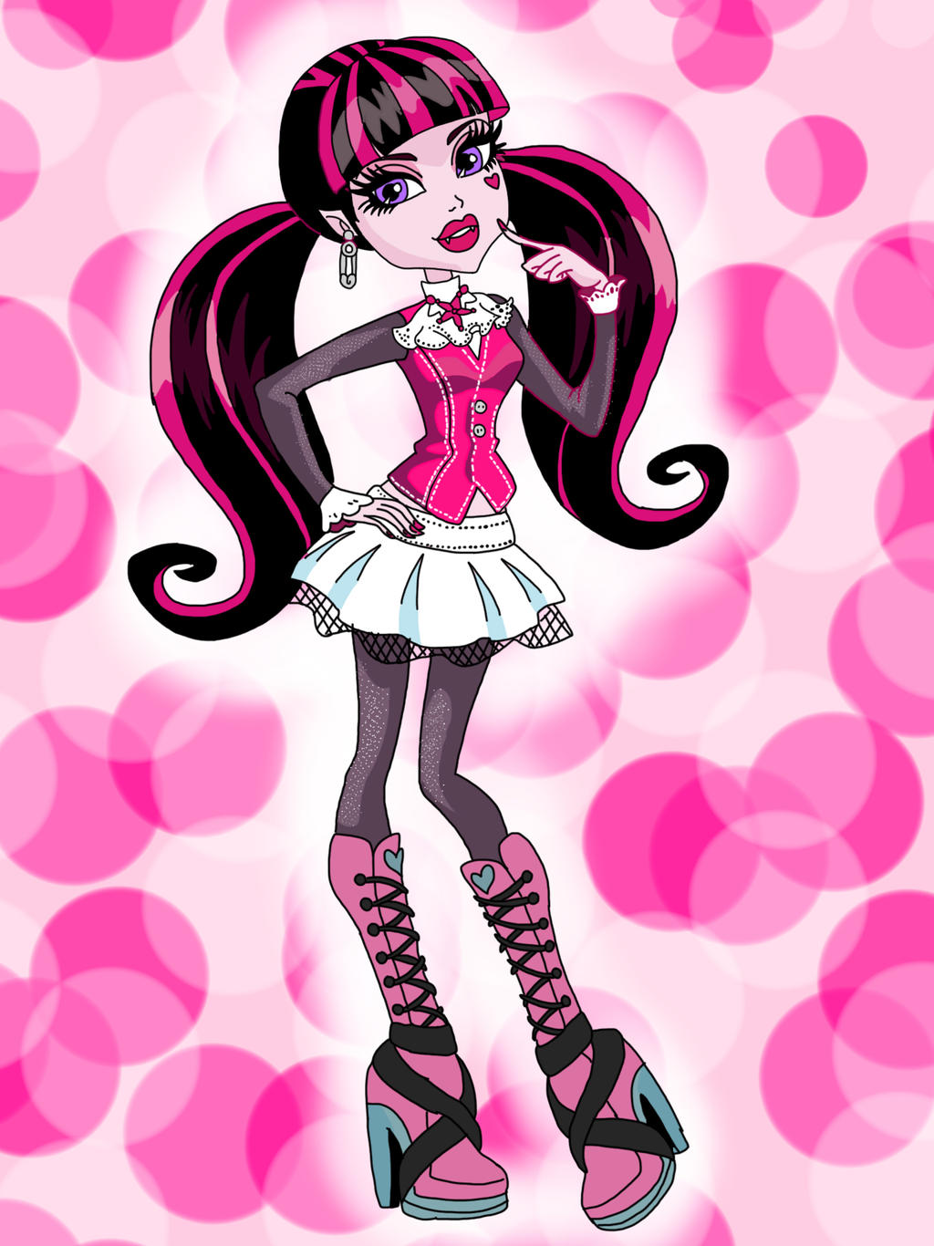 MH Colored Draculaura by Smileverse on DeviantArt