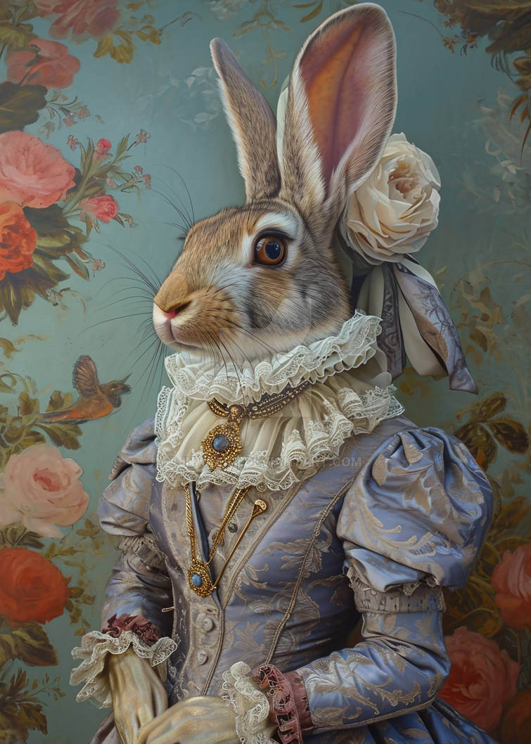 Rabbit in Victorian Era by Inyaart on DeviantArt