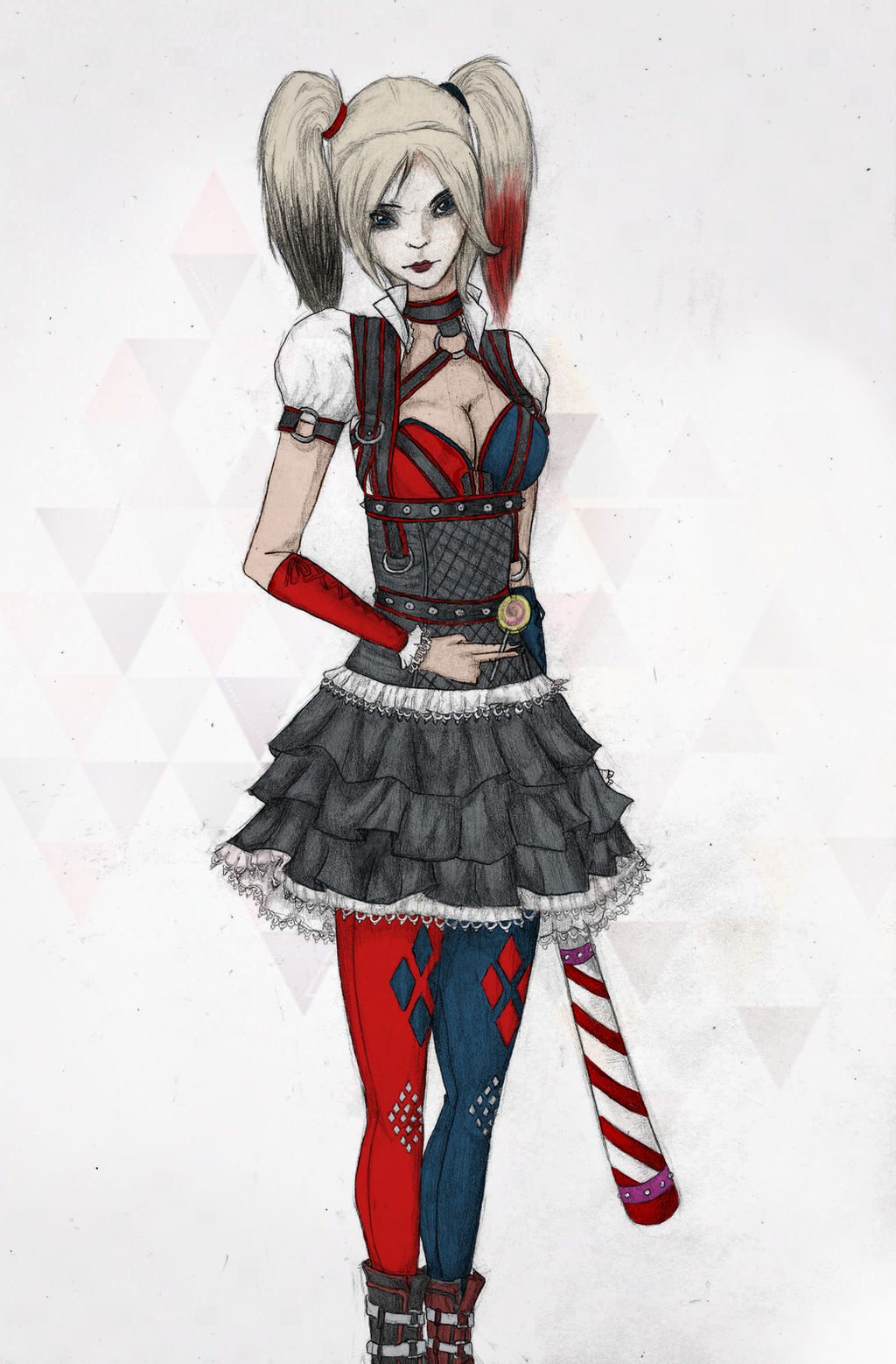 Arkham Knight Harley Colored