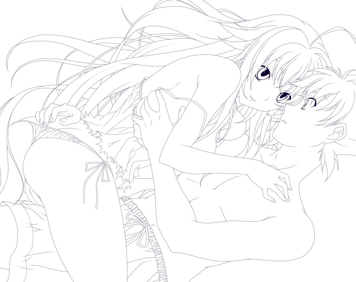 Good Morning, Little Demon Lineart