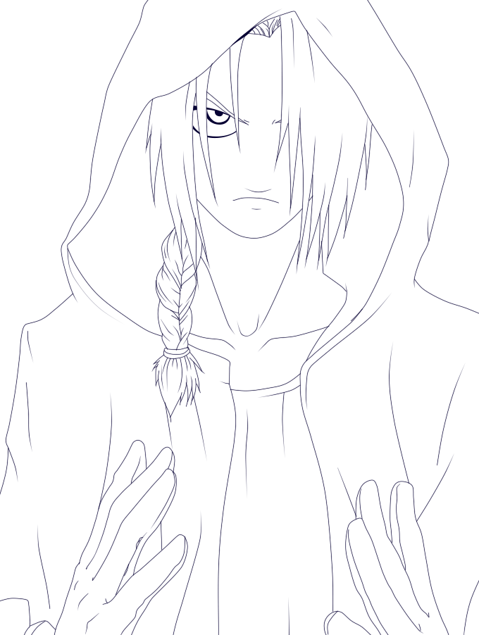 Edward Elric lineart