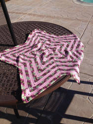 Orchid star baby blanket