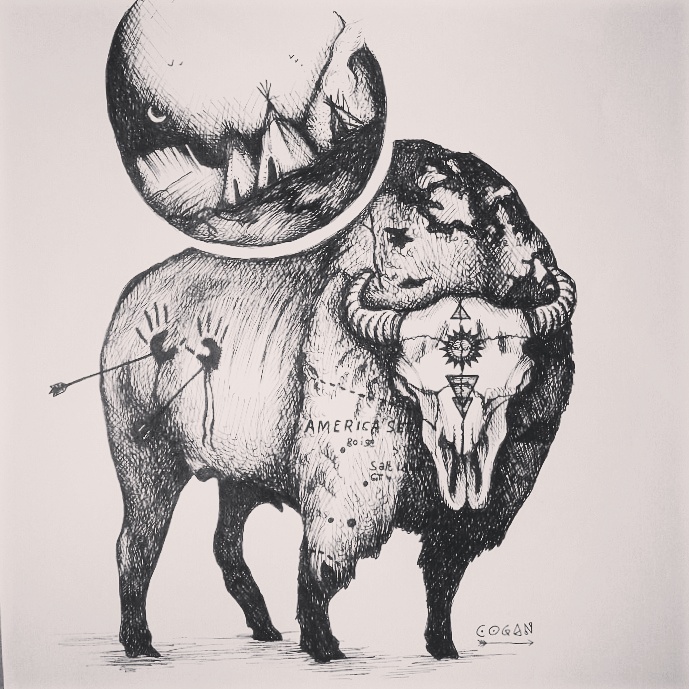 Daveliciniart american bison tattoo by Daveliciniart on DeviantArt Daveliciniart american bison tattoo by Daveliciniart on DeviantArt