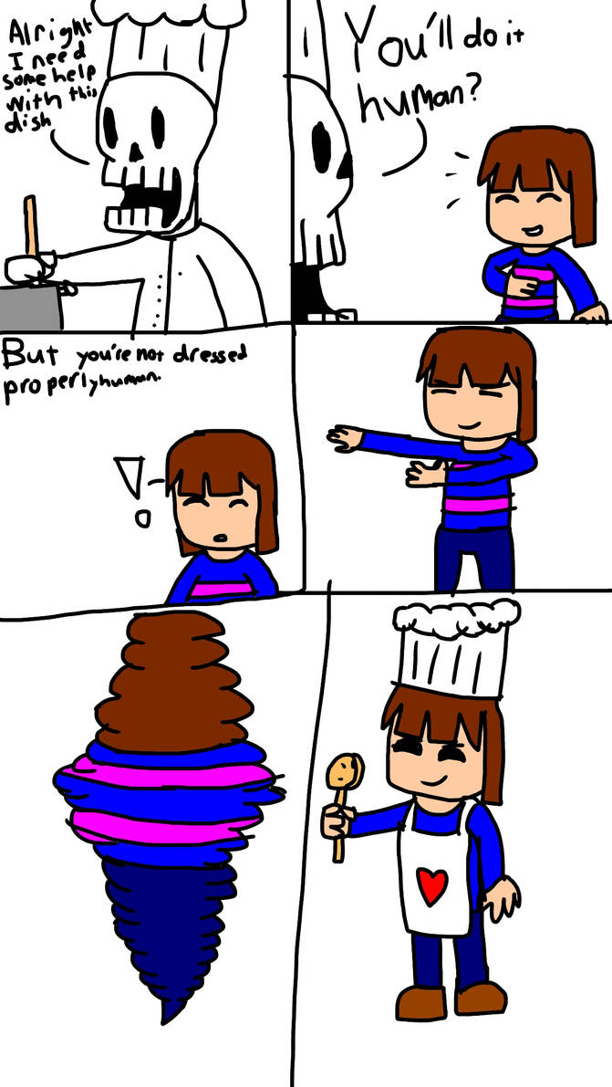 Frisk the Chef by RMSOlympic1935 on DeviantArt