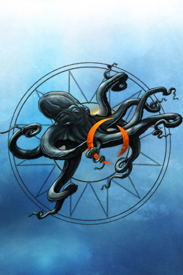 a perfect circle logo octopus