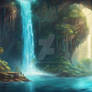 AI Concept: Lamnii Isles Waterfall