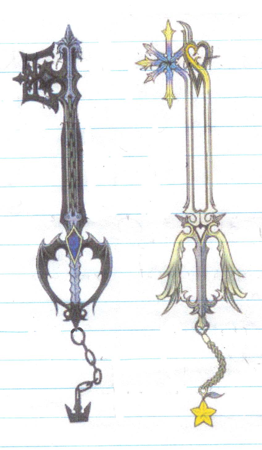 Roxas's 2 keyblades