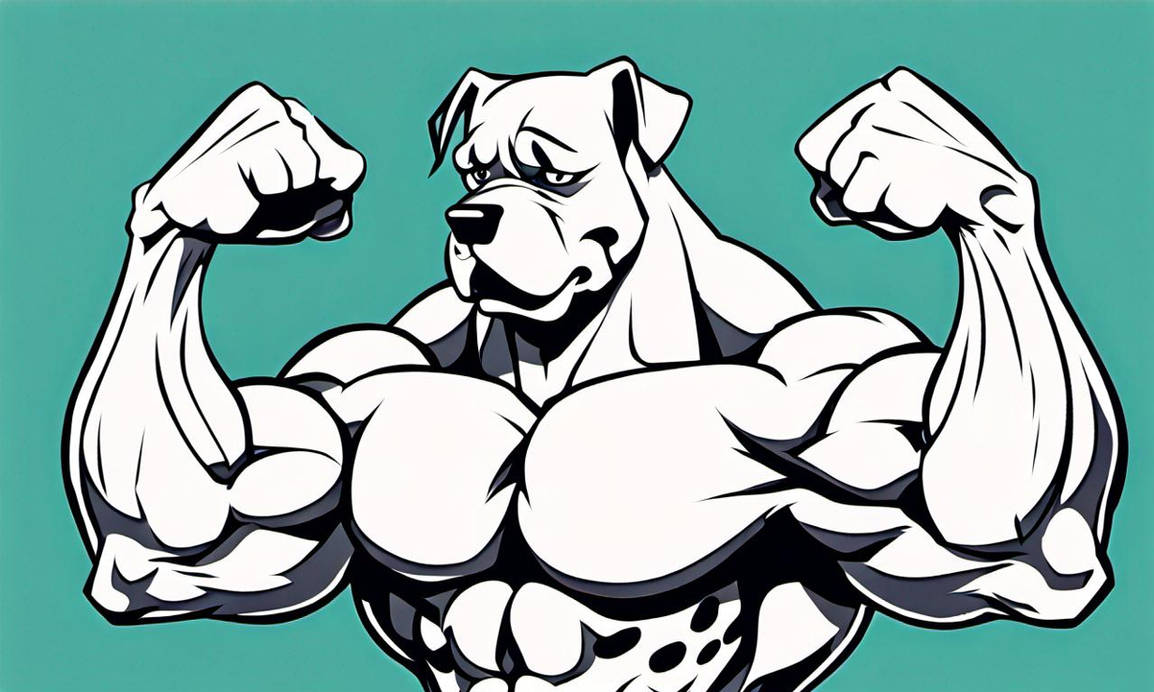 Muscles Dog by GeeDiRosso on DeviantArt