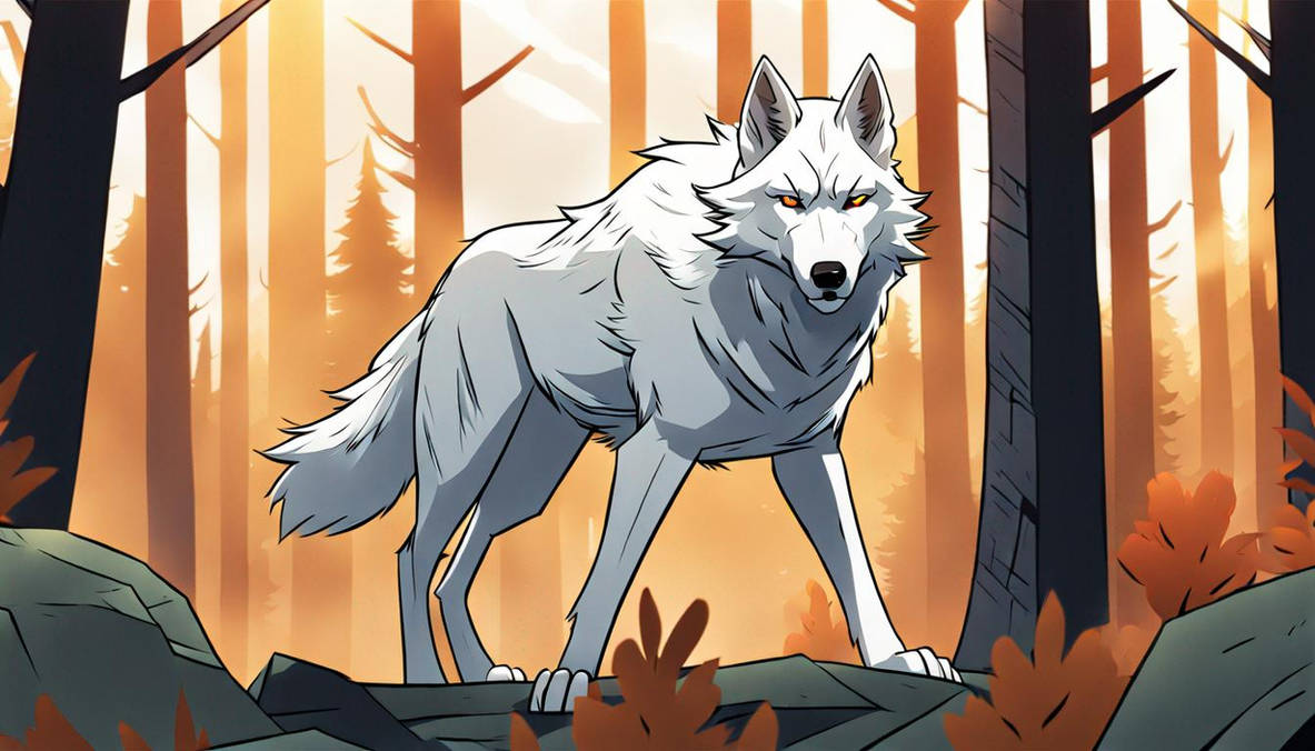 Comic Book Style, White Wolf by GeeDiRosso on DeviantArt