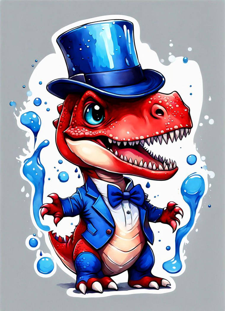 cute chibi tyrannosaurus by GeeDiRosso on DeviantArt