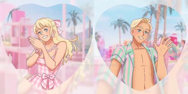 Barbie and ken 2024 art