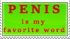 Stamp: lol penis