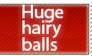 Stamp: Huge hairy balls