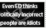 Stamp: Even ED thinks you're stupid