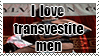 Stamp: Love transvestite men