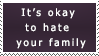 Stamp: It's okay to hate your family